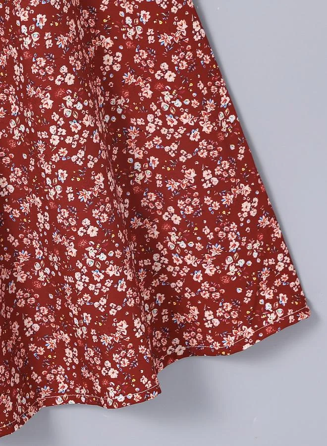 Take Two Take Two Teen All Over Print Lace Patchwork Dress