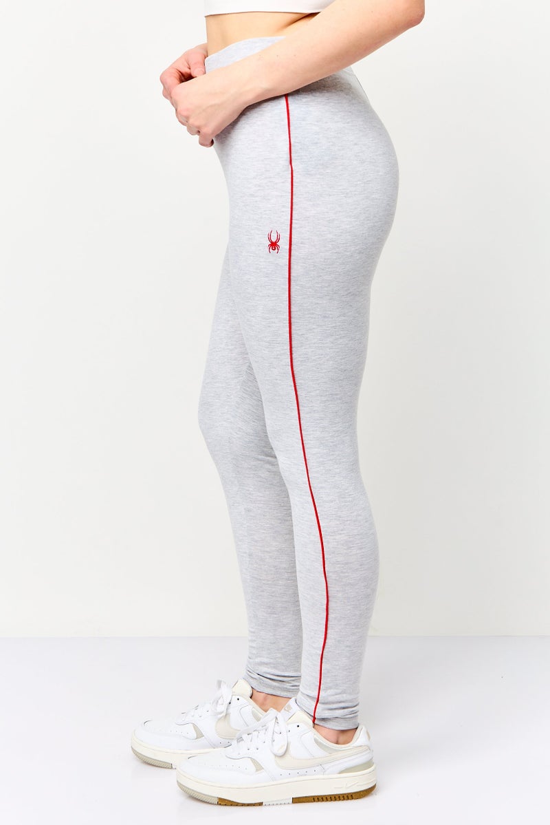 Spyder Women Regular Fit Embroidered Logo Sweatpants, Grey - Image 2