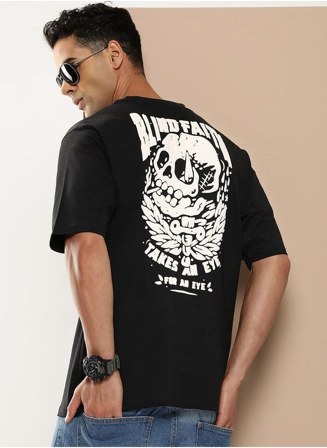 Difference of Opinion Oversized Drop-Shoulder Graphic Print T-Shirt by Styli  - Image 1