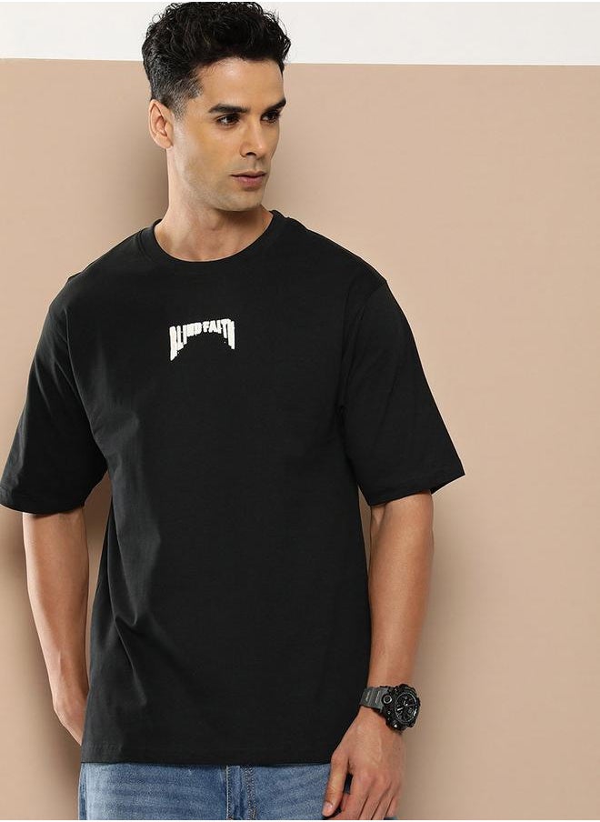 Difference of Opinion Oversized Drop-Shoulder Graphic Print T-Shirt by Styli  - Image 3