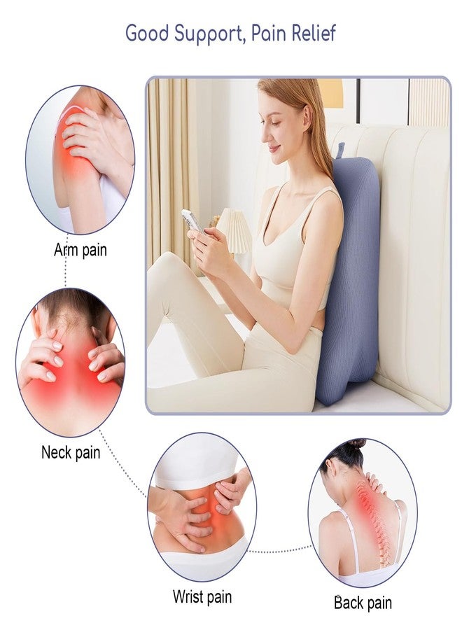 Ejoyous وسادة إيجويوس للوجه للنوم، وسادة مائلة للقراءة، وسادة رغوة الذاكرة للنائم على البطن - Image 3