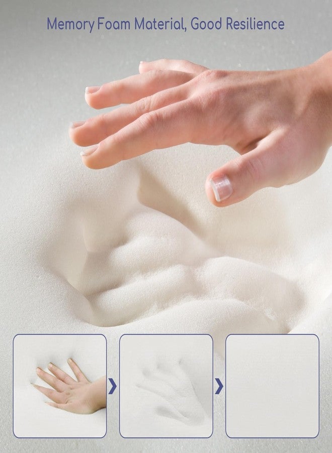 Ejoyous وسادة إيجويوس للوجه للنوم، وسادة مائلة للقراءة، وسادة رغوة الذاكرة للنائم على البطن - Image 5