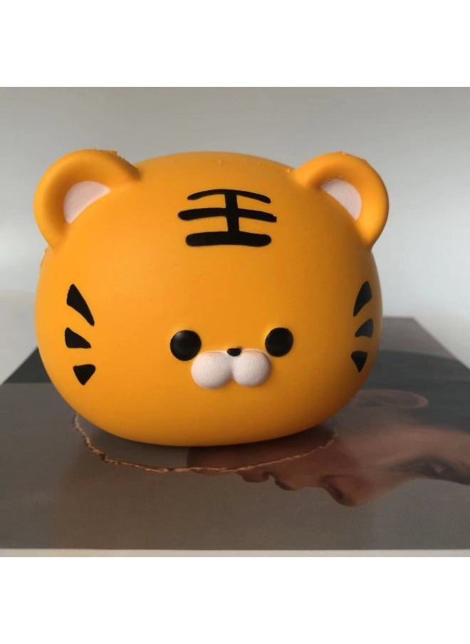Generic - Squishy Decompression Toy Slow Rebound PU Foam Polyurethane Children's Toy Tiger Head-Specifications:10cm - Image 1