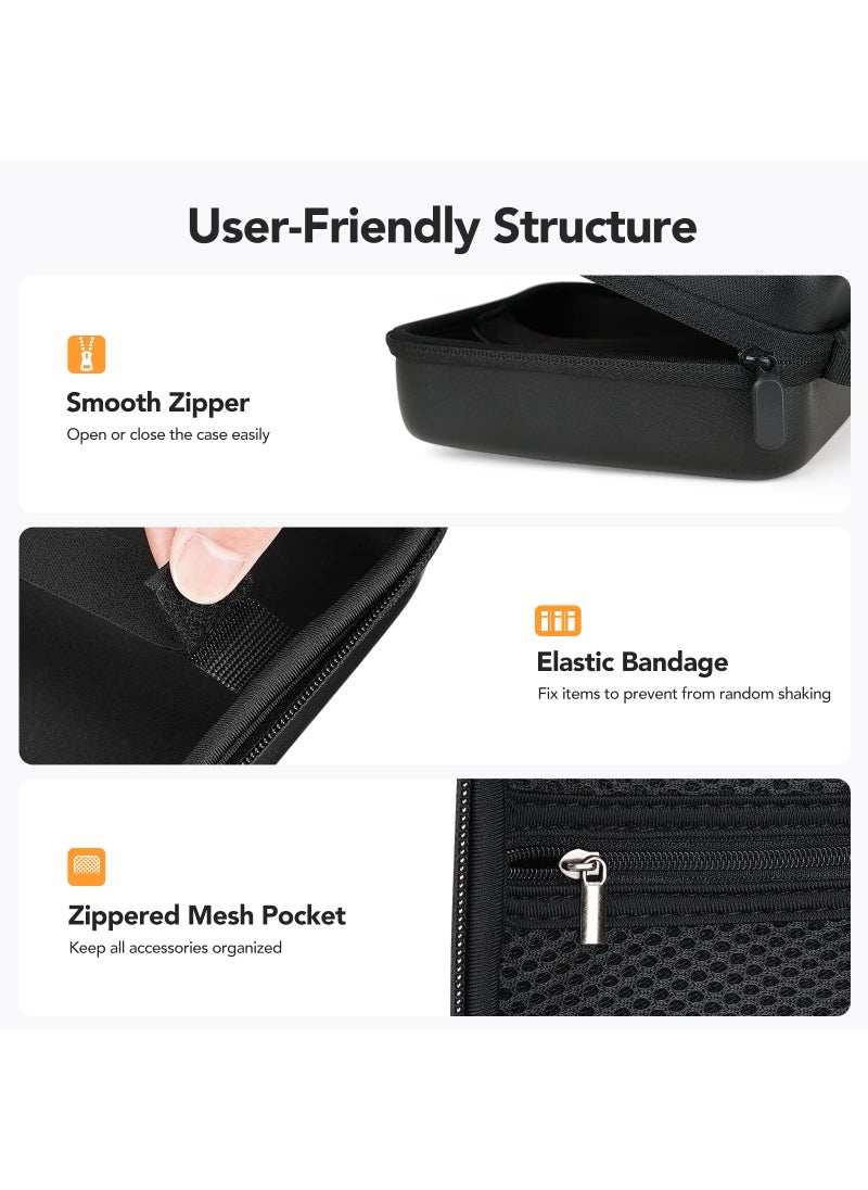 DEPSTECH DEPSTECH Original Endoscope Case, Wireless Borescope Carrying Bag WiFi & USB Scope Cameras, Upgraded Large-Capacity Hardshell Case, Compatible with 4.3" Inspection Camera DS300, Black  - Image 3