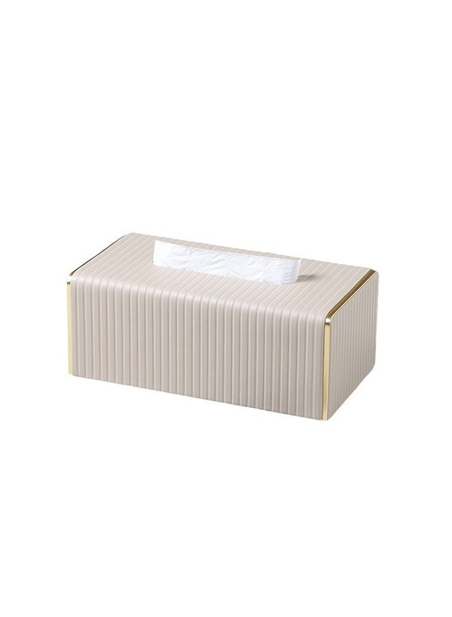 JCB CHIC Tissue Box Cover PU Leather,Toilet Paper Holder, Rectangle Tissue Holder, Tissue Box Dispenser & Storage, Napkin Paper Towel Holder for Bathroom Kitchen - Image 2