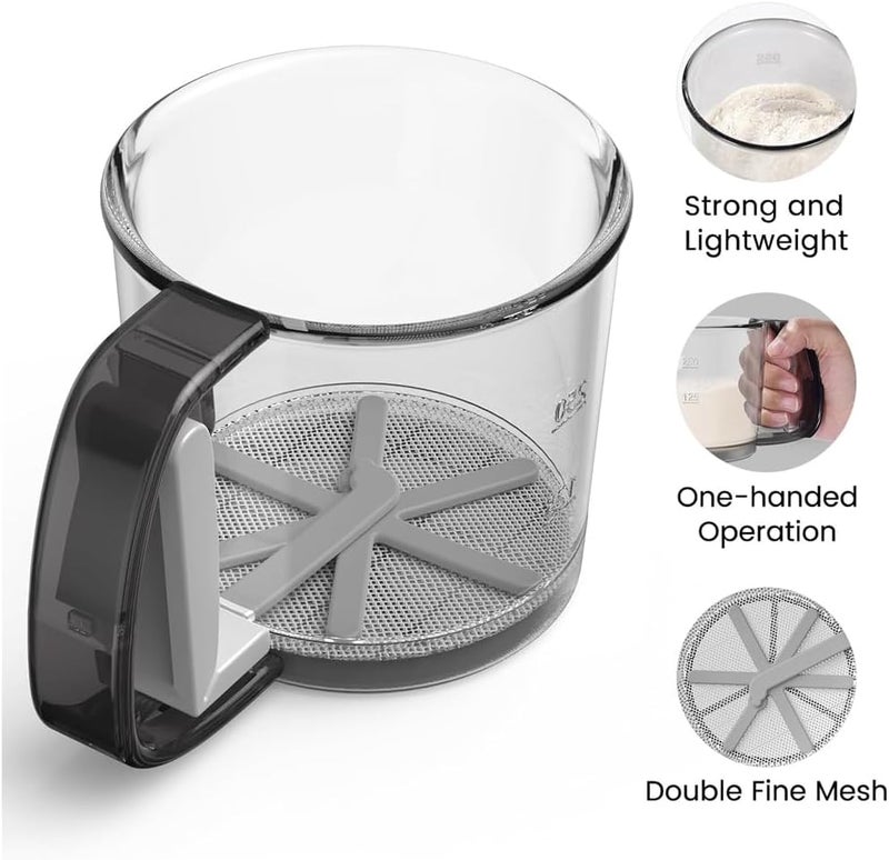 [Reliable quality] Yosoo Flour Sifter, Powdered Sugar Sieve Cup Handheld Mesh Sifter Fine Filtering Effortless Sieving Heightened Cup Body for Kitchen Baking Tool Timely planned dispatch Special limited version Precision processed material Climate adapted delivery plan Durable for repeated use Consistent steady quality All condition resistant crafted quality New & improved Fixed & portable compatible Trending item Multi-purpose No shipping delay Space saving Meet international specs Great for home & trips Rare find Moisture wear upgraded quality Fine polished finish 5-star rated item Fit kitchen & bedroom Market diverse application fit Popular across Saudi cities Practical design Long lasting universal build - Image 3