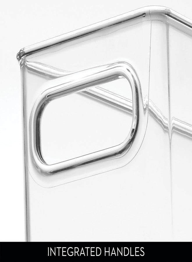 أي ديزاين صندوق ثلاجة قابل للتكديس من iDesign بمقابض - مثالي للفريزر أو خزانة المؤن، طقم من قطعتين، شفاف، صنع في الولايات المتحدة الأمريكية - Image 5