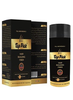 Top Pick Top Pick Hair Concealer Fiber Black 12.5g - Instant Coverage  - Image 1