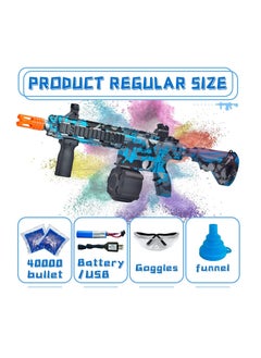 JOMILA Electric Gel Ball Blaster High Speed Automatic Splatter Ball Blaster with 40000+ Water Beads and Goggles Jomila Rechargeable Splatter Ball Toys for Outdoor Activities Shooting Game Party Favors  - Image 2