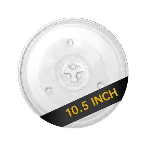 Rotaglass 105 Microwave Glass Turntable Plate 105 27cm Microwave Tray Replacement Glass Plate Glass Tray Replacement for LG GE Magic Chef Hotpoint Panasonic Kenmore etc - Image 1