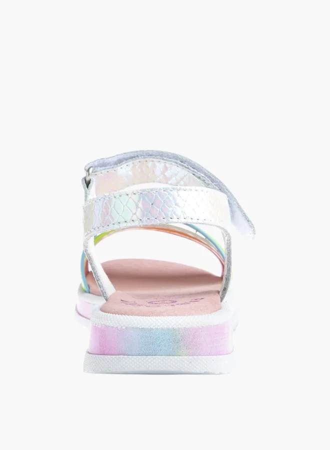 Pablosky Girls Strap Sandals With Hook And Loop Closure