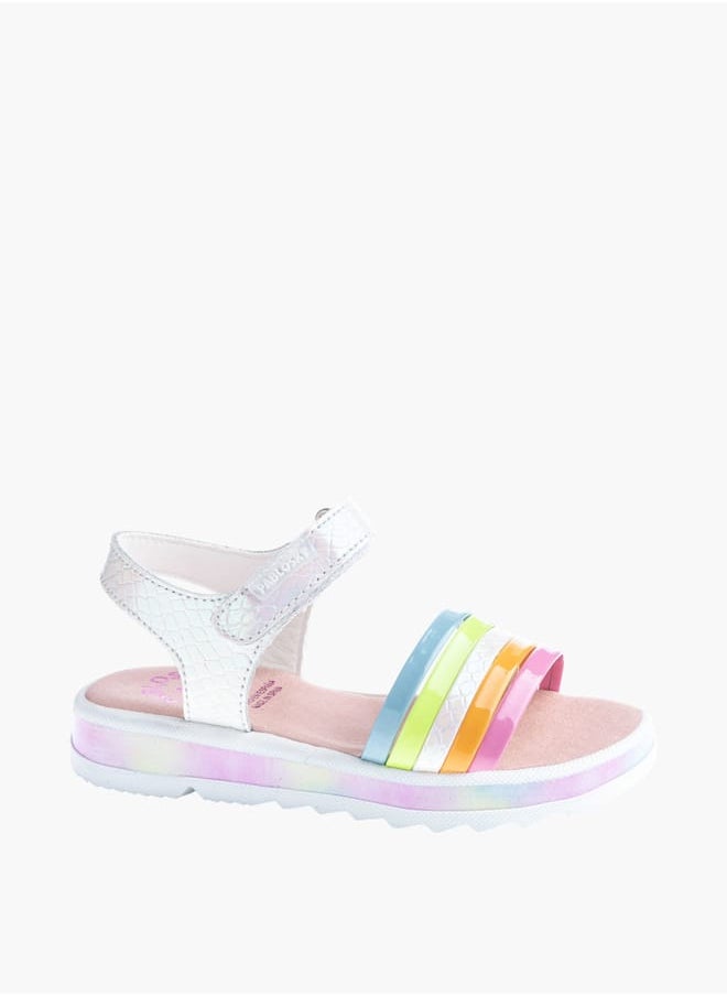 Pablosky Girls Strap Sandals With Hook And Loop Closure  - Image 2