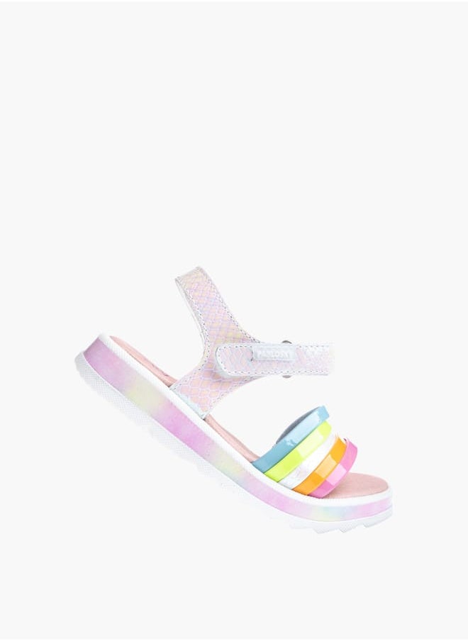 Pablosky Girls Strap Sandals With Hook And Loop Closure  - Image 5