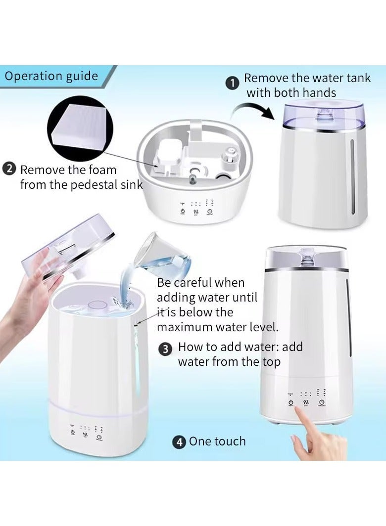 Denx An Elegant Electronic Diffuser Suitable For Offices With Manual Control Of The Required Humidity Level  From  - White Color - Image 3