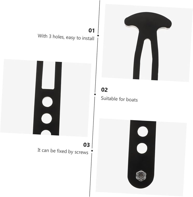 2 Pcs Grade Rubber Retaining Strap for Ship Expansion Ladder Easy Install Wear Resistant Boating Accessories - Image 2