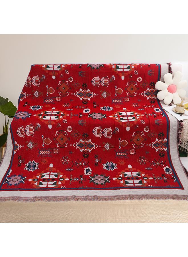 Bluejw Picnic Blanket Ethnic Style Camping Multi-functional Thread Blanket Customizable Sofa Blanket Sofa Towel Cover Blanket Camping Mat Picnic Mat - Image 1