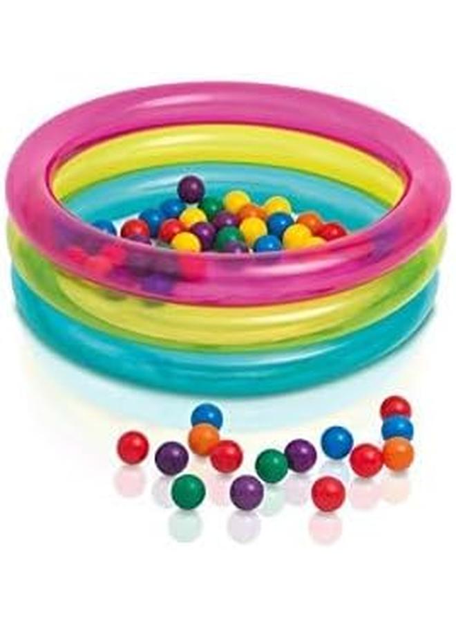 INTEX Inflatable Baby 50 Balls Pit 86 X 25 Cm – 1 3 A – 48674 Np Multi Color - Image 2