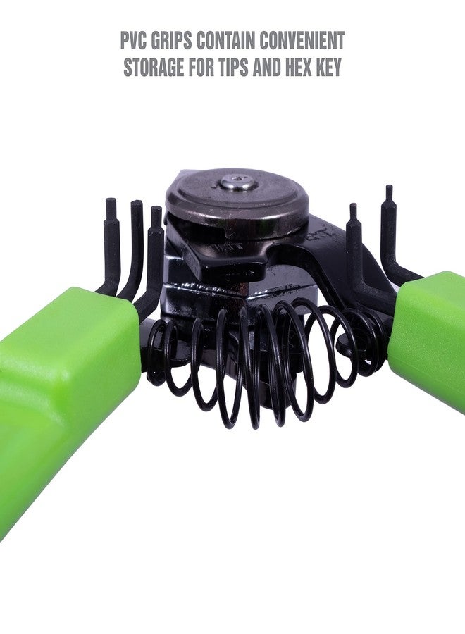 OEMTOOLS 25097 Professional Internal and External Snap Ring Pliers, Useful as Outside or Inside Snap Ring Pliers, Specialty Pliers Set with 7 Bits - Image 5