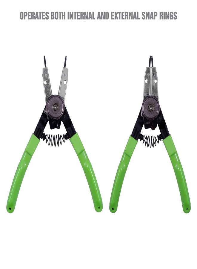 OEMTOOLS 25097 Professional Internal and External Snap Ring Pliers, Useful as Outside or Inside Snap Ring Pliers, Specialty Pliers Set with 7 Bits - Image 3