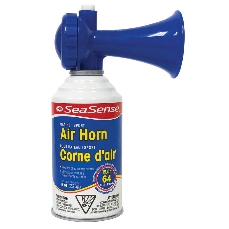 SeaSense Air Horn – Jumbo Size (8 oz), 127 dB – Loud 1 Mile Range, Meets EPA & USCG Standards – Great for Boat & Marine Safety, Ideal for Sporting Events Such as Football & Soccer - Image 1