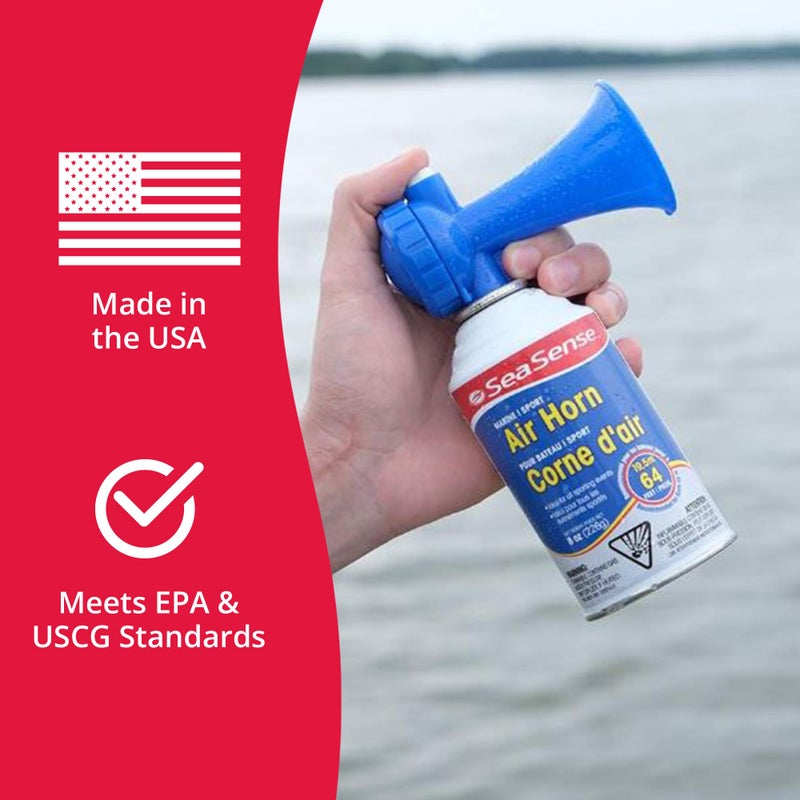 SeaSense Air Horn – Jumbo Size (8 oz), 127 dB – Loud 1 Mile Range, Meets EPA & USCG Standards – Great for Boat & Marine Safety, Ideal for Sporting Events Such as Football & Soccer - Image 4