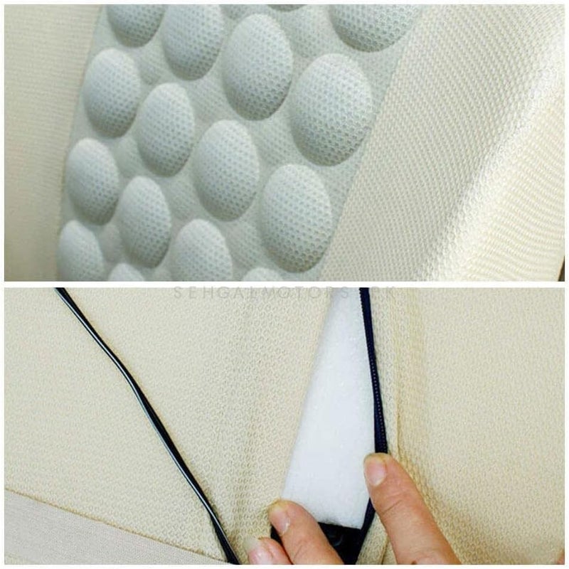 3 اكس ار وسادة تدليك كهربائية للسيارة 12 فولت، رمادية - Image 2