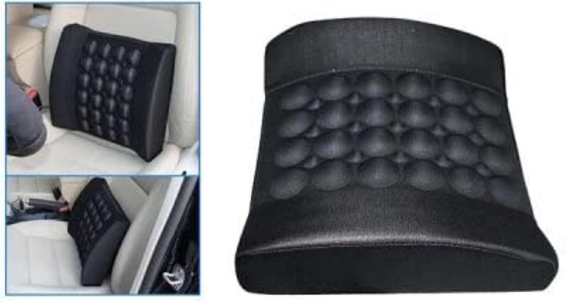 3 اكس ار وسادة تدليك كهربائية للسيارة 12 فولت، رمادية - Image 3