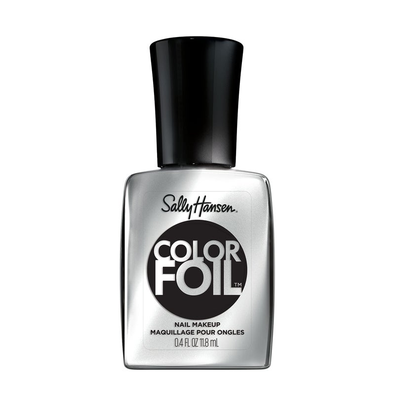 Sally Hansen Sally Hansen Color Foil Steel A Kiss Long Lasting Opaque Shimmery Silver Nail Polish