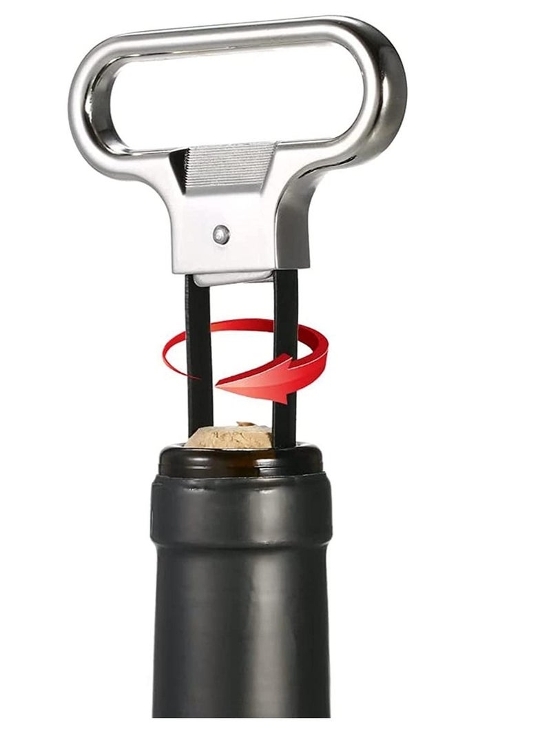 NIBEMINENT Bottle Opener Bundle of 2 Premium Two-Prong Corkscrew Remover All-in-one Cork Puller Damaged Old Set House Warming Gift - Image 3