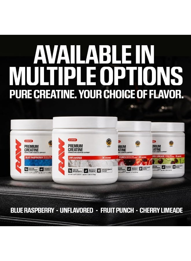 RAW Nutrition Creatine Monohydrate Powder Unflavored | Micronized Creatine Monohydrate Supplement Helps Workout Performance, Build Muscle & Strength | Creatine for Men & Women, 255g (30 Servings) - Image 3