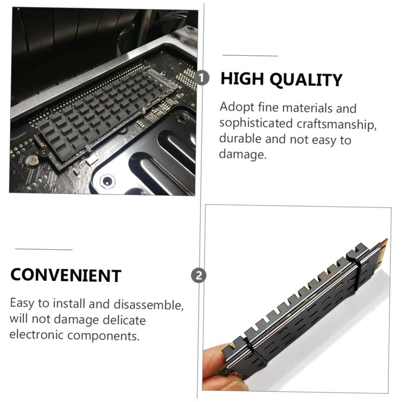 Graphene Coated Copper SSD Heat Sink with Cooling Fin and Air Duct Design - Image 5