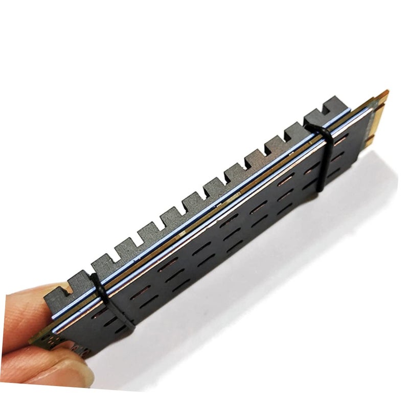 Graphene Coated Copper SSD Heat Sink with Cooling Fin and Air Duct Design - Image 4