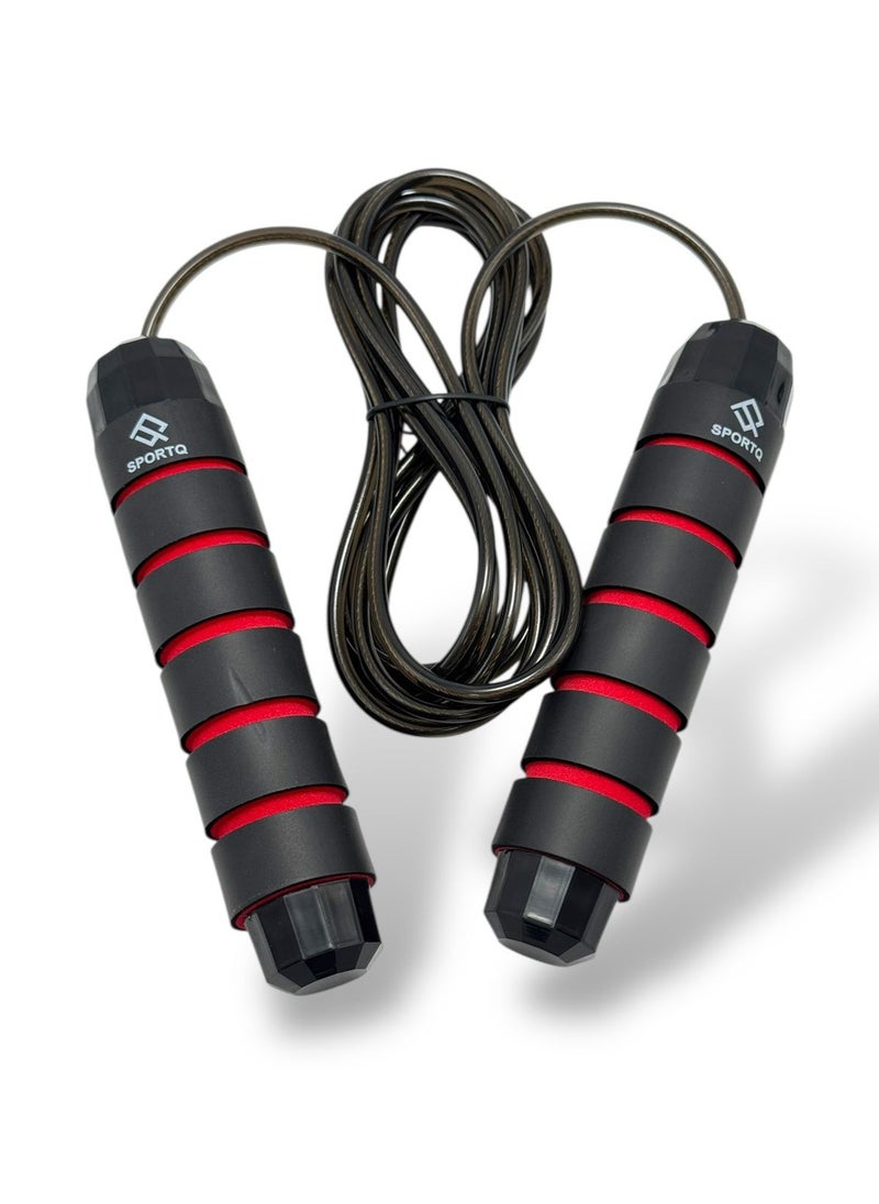 SportQ SportQ Premium Quality Tangle Free Training Rope, Smart Foam Handles with Ball Bearing - Perfect for Speed ​​and Endurance Training Jump Rope  - Image 1