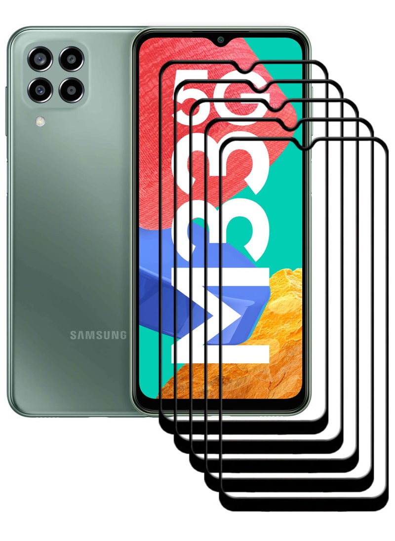 ACLIX 5 Pieces Antistatic ESD Dustproof Premium Quality High Definition Tempered Glass Screen Protector Designed For Samsung Galaxy M33 - Image 1