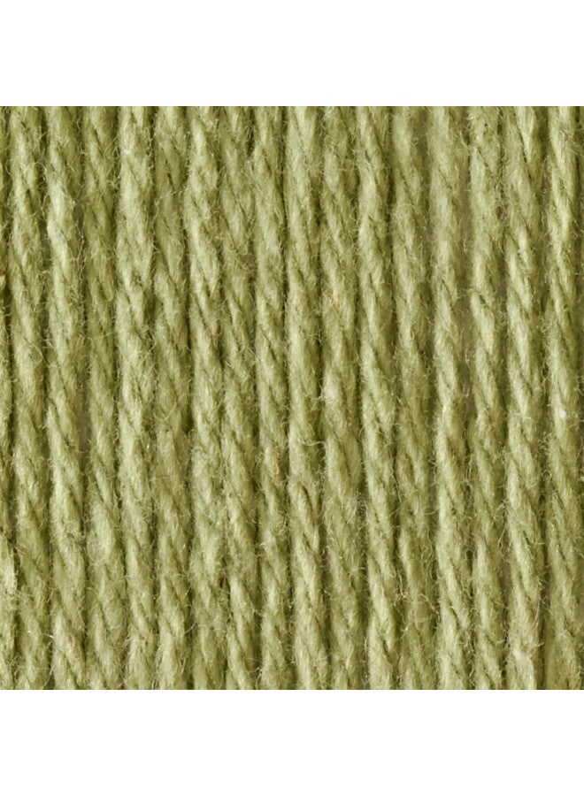 Lily Sugar 'N Cream The Original Solid Yarn, 2.5oz, Medium 4 Gauge, 100% Cotton - Sage Green - Machine Wash & Dry - Image 2