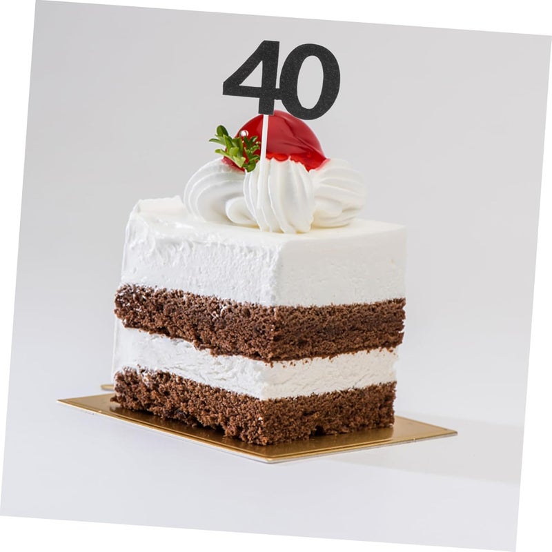 24pcs 40 Shimmering Cake Insert Cards Elegant Birthday Cake Decor for Celebrations Parties and Gatherings Eye Catching Design for All Ages - Image 5