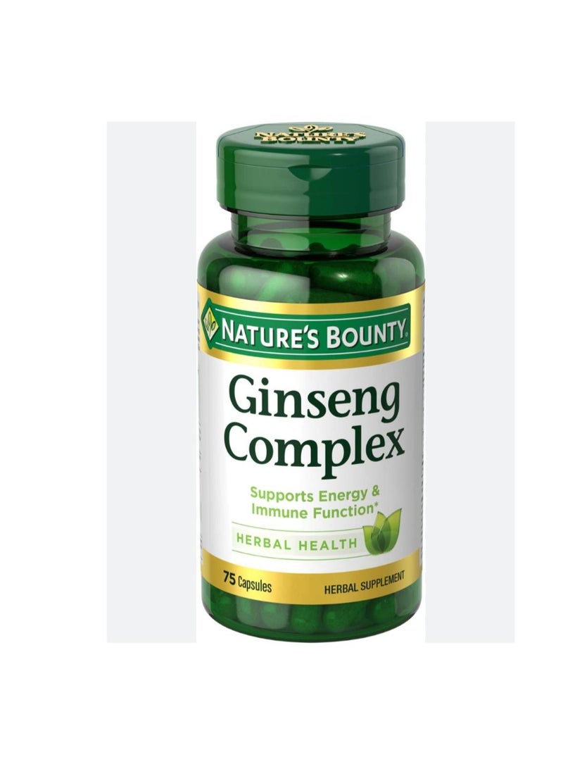 Natures bounty Ginseng Complex 75 Caps