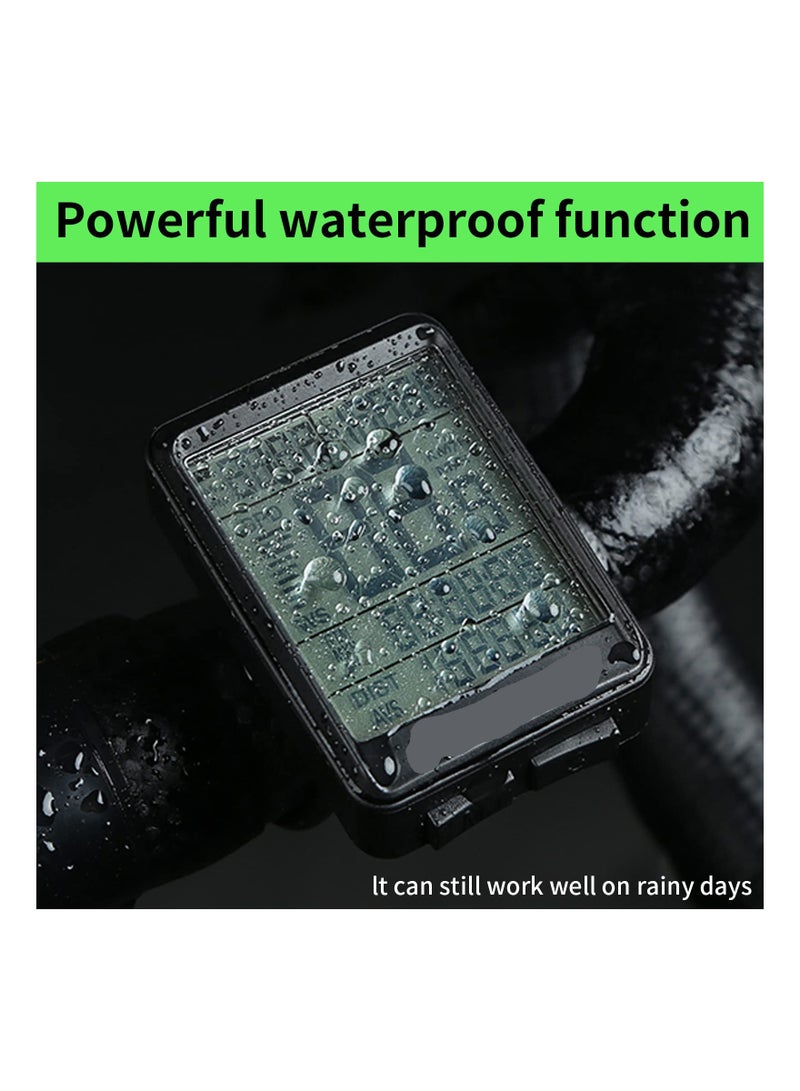 SOLARAE Wireless Bicycle Speedometer and Multifunctional Odometer, Waterproof Bike Computer with Large Backlit LCD Display for Tracking Speed, Distance, and Time. - Image 4