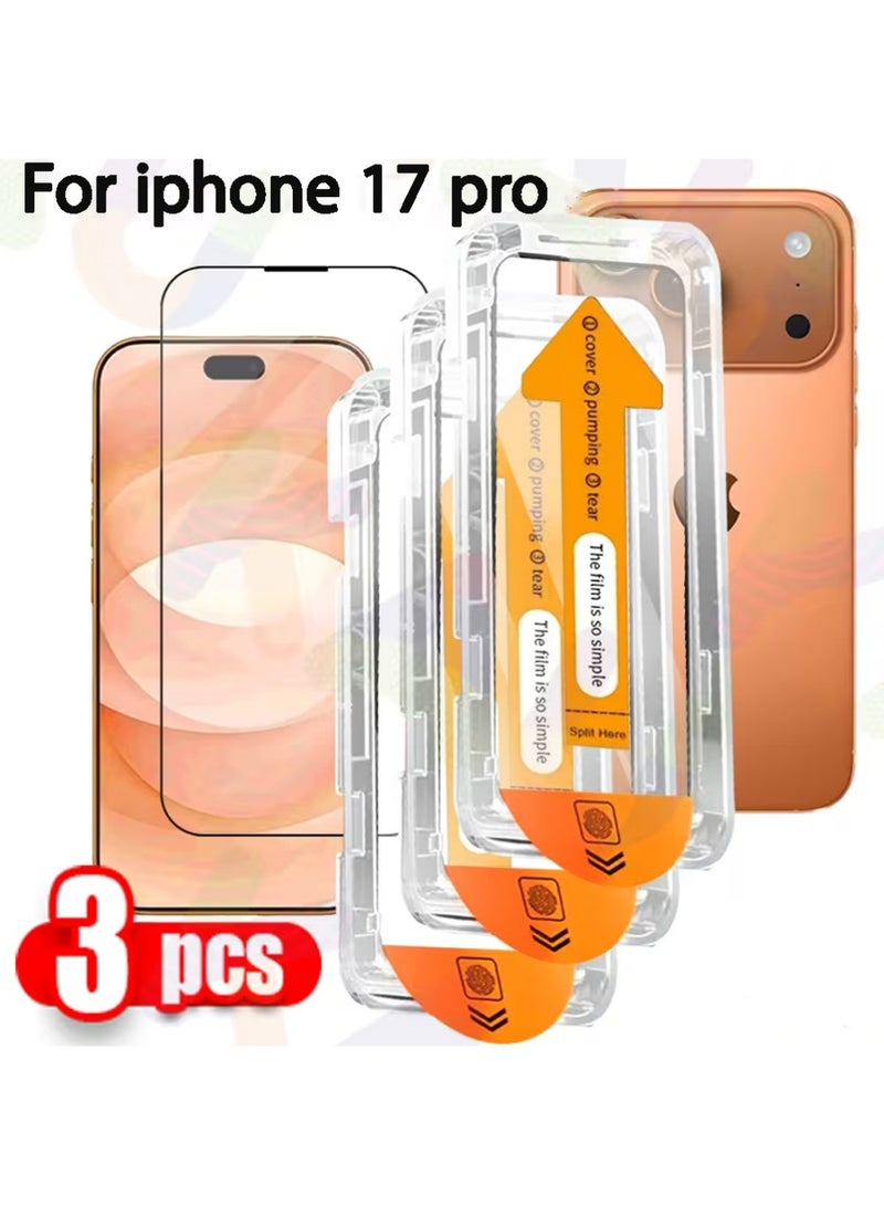 X-level 3Pcs iPhone 17 Pro Screen Protector,for iPhone 17 Pro with Oleophobic Coating Dust Free Easy Installation - Image 1