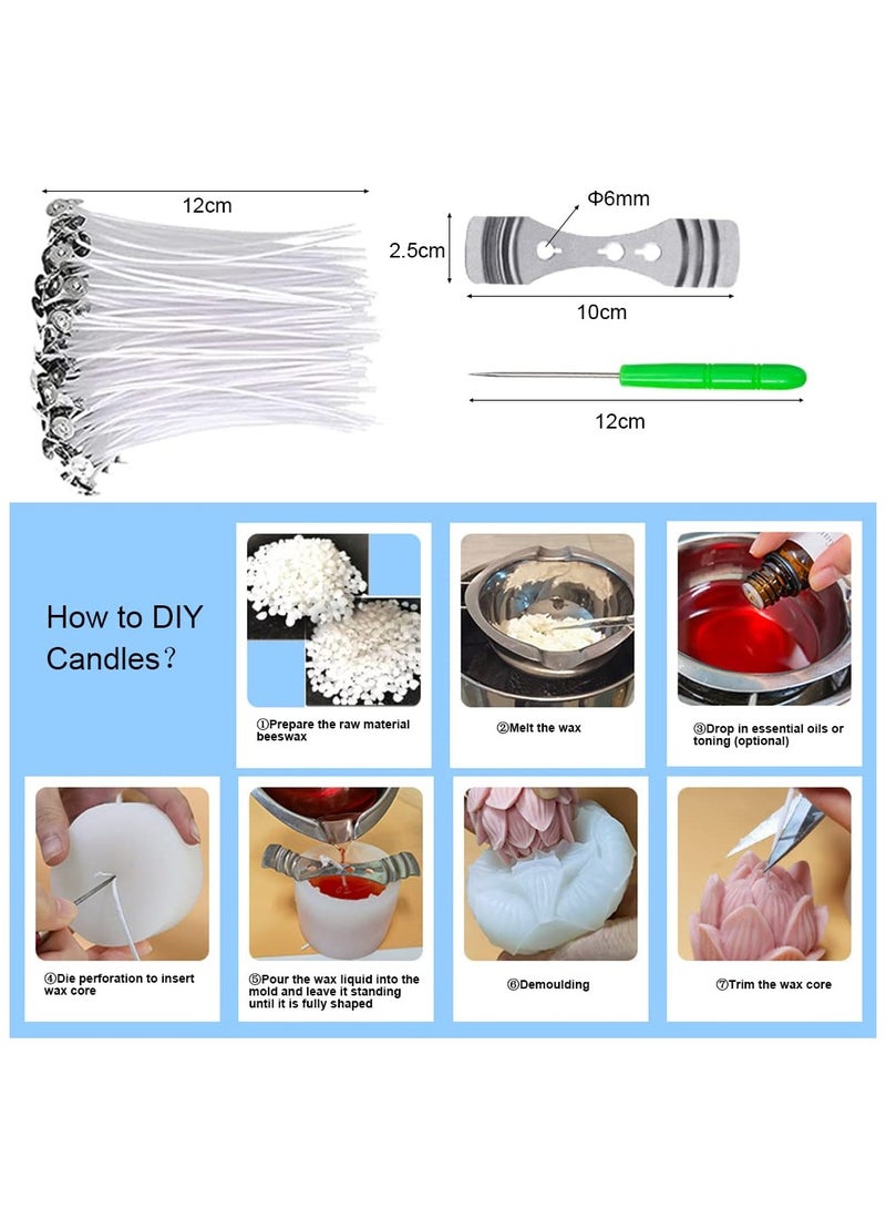 XiuWoo 6Pcs Silicone Candle Molds Set for Candle Making, Bubble Candle Mold, 3D Rose Silicone Mold, Cake Mold for Baking Desser, Silicone Mold for Soy Wax, Soap, DIY Scented Candle - Image 3