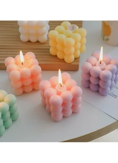XiuWoo 6Pcs Silicone Candle Molds Set for Candle Making, Bubble Candle Mold, 3D Rose Silicone Mold, Cake Mold for Baking Desser, Silicone Mold for Soy Wax, Soap, DIY Scented Candle  - Image 5