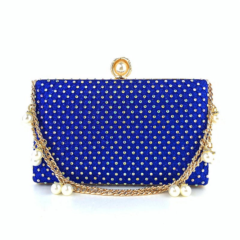 Hengmei Factory New Net Diamond Chain Bag Ladies Dinner Pearl Chain Clutch Bag Evening Bag - Image 4