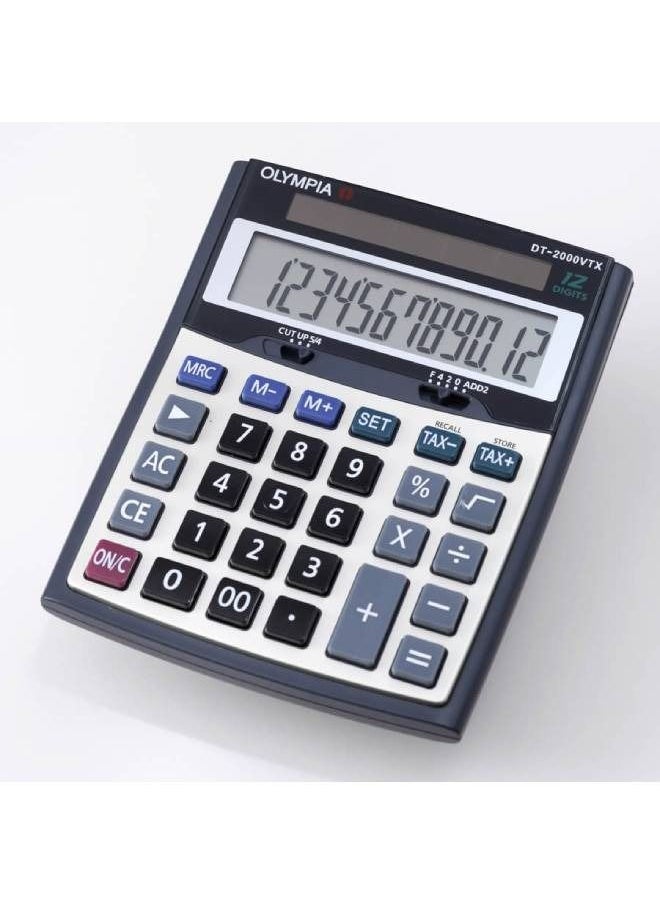 Olympia DT-2000VTX 12-Digit Desktop Calculator 