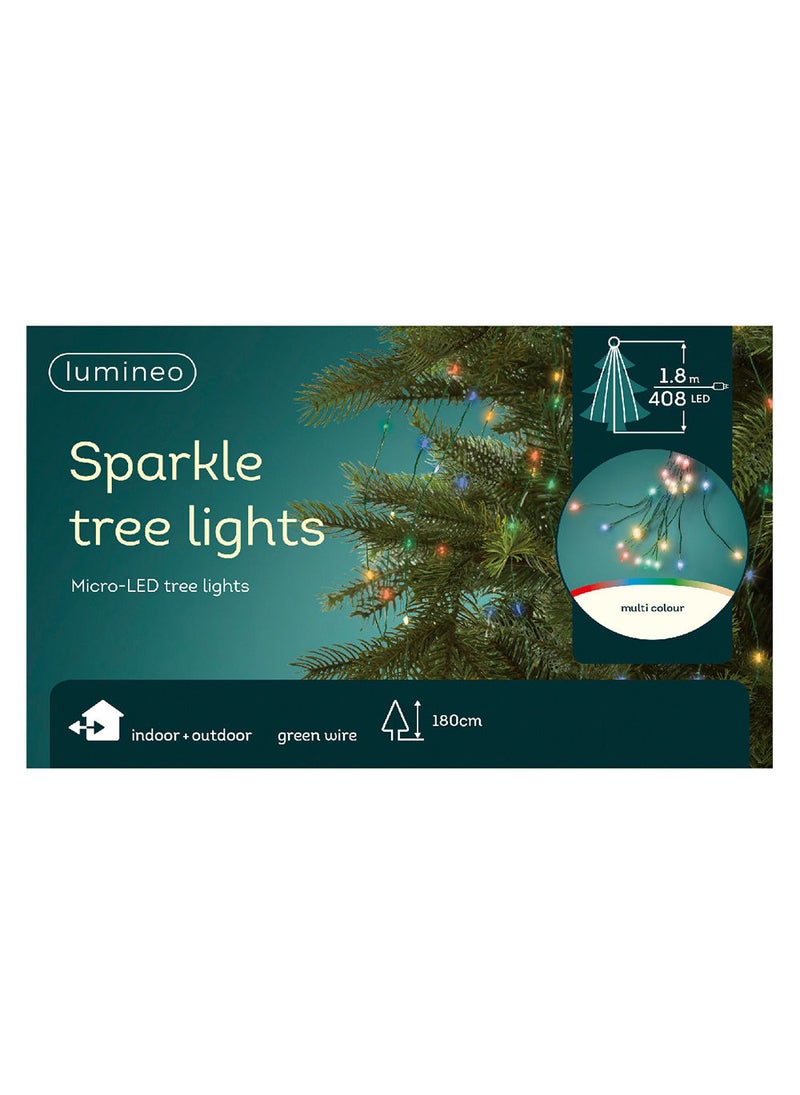 Homesmiths مجموعة مصابيح شجرة ميكرو LED متعددة الألوان 408 مصباح - Image 3