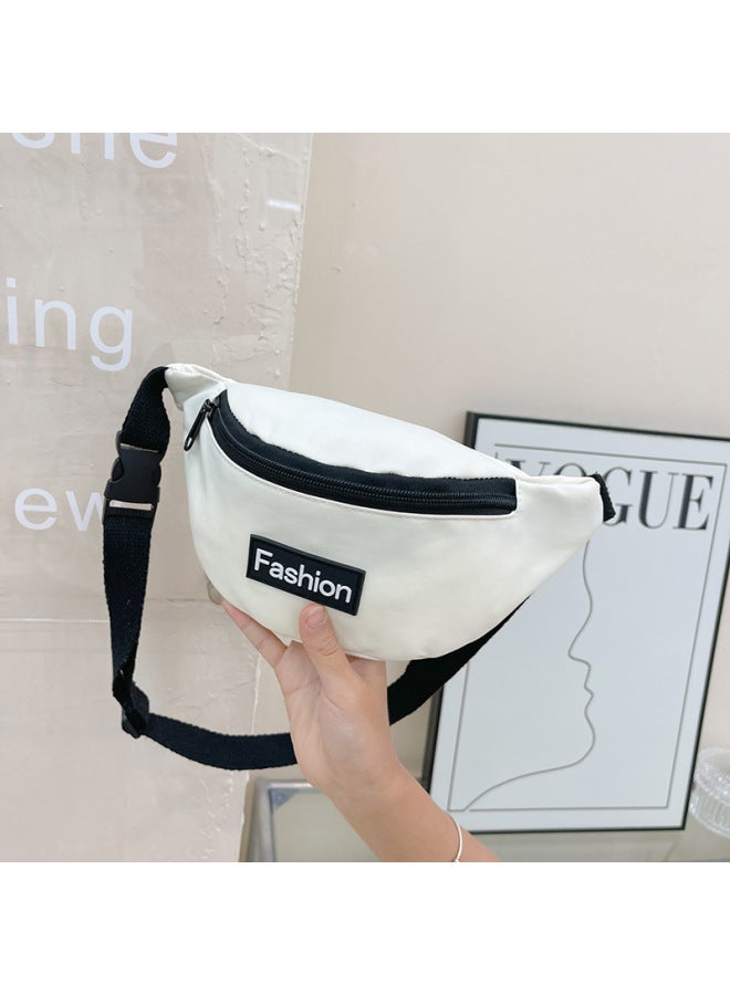 2022 Spring And Summer Children's Bag Fashion Boys And Girls Messenger Bag Leisure Letter Waist Bag Baby Coin Purse-Color:Red - Image 3