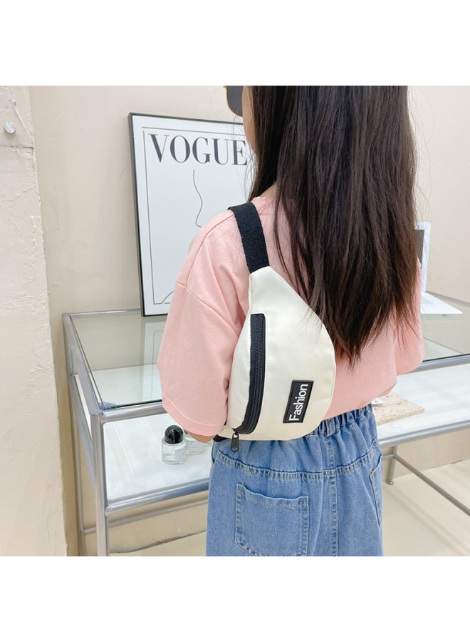 2022 Spring And Summer Children's Bag Fashion Boys And Girls Messenger Bag Leisure Letter Waist Bag Baby Coin Purse-Color:Red - Image 5
