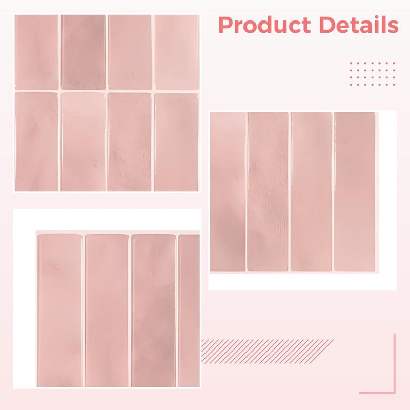 11.4 X 9.1 in 3D Peel and Stick Backsplash Tile, Self-Adhesive Wall Tile, Pet Kitchen and Bathroom Tile - Image 4