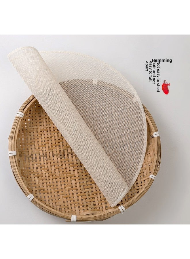 Pure Cotton Steamer Cloth Steamed Rice Gauze Food Grade Cage Cloth Drawer Cloth Steamer Pad Non-stick Sand Cloth Tofu Filter Cloth Household-Size:10 Sheets [26cm] - Image 4