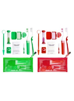 Portable Orthodontic Oral Care Kit for Braces -2 Orthodontic Care Set - Dental Braces Kit, Interdental Brush Dental Wax Dental Floss Toothbrush Cleaning Kit (Green & Red) - pzsku/ZBCEF4B6F2946EB2EC625Z/45/_/1713357890/eb2edefb-ce88-4473-b8e5-9b0d3ff8789d