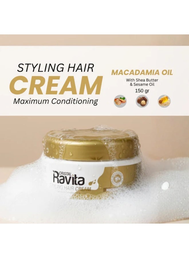 CRISTAL Ravita Styling Hair Cream 150gm - Image 2